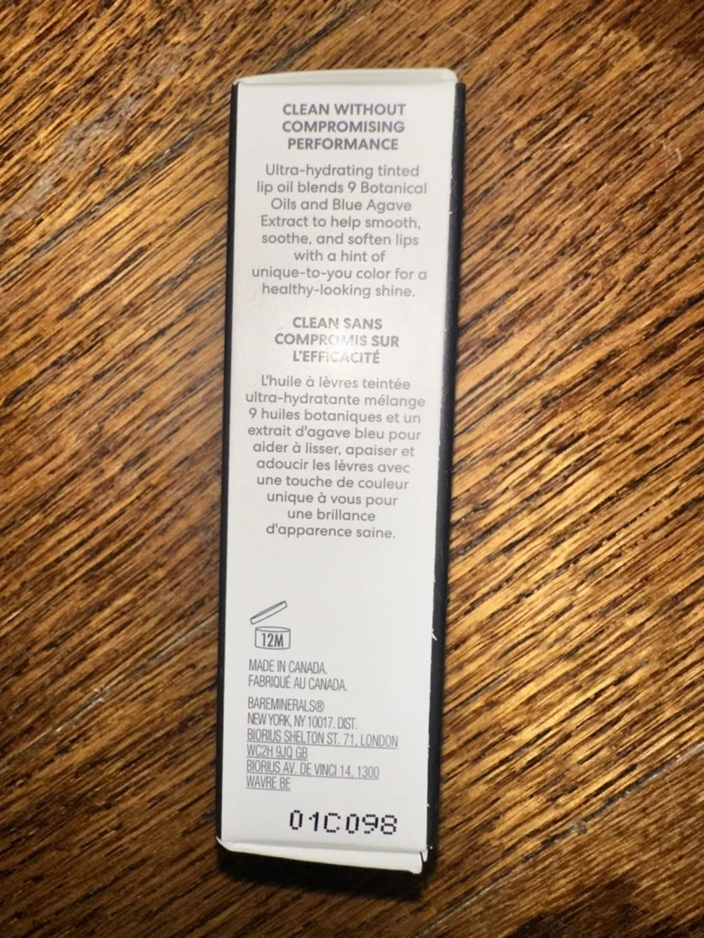 bareMinerals Nourishing Lip Oil - Delight NIB